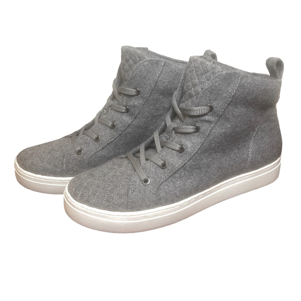 Naturalizer Carrigan Grey Flannel High Tops Women Casual Shoes Size 11